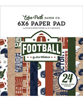 Echo Park Football 6x6 Inch Paper Pad (FO228023) (OUTLET)