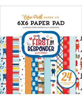 Echo Park First Responder 6x6 Inch Paper Pad (FR295023) (OUTLET)