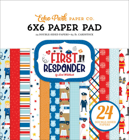 Echo Park First Responder 6x6 Inch Paper Pad (FR295023) (OUTLET)