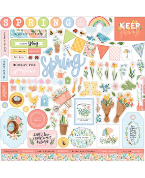 Echo Park My Favorite Spring 12x12 Inch Element Sticker (FS266014) (OUTLET)