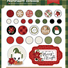 Echo Park Gnome For Christmas Adhesive Brads (GFC290020) (OUTLET)