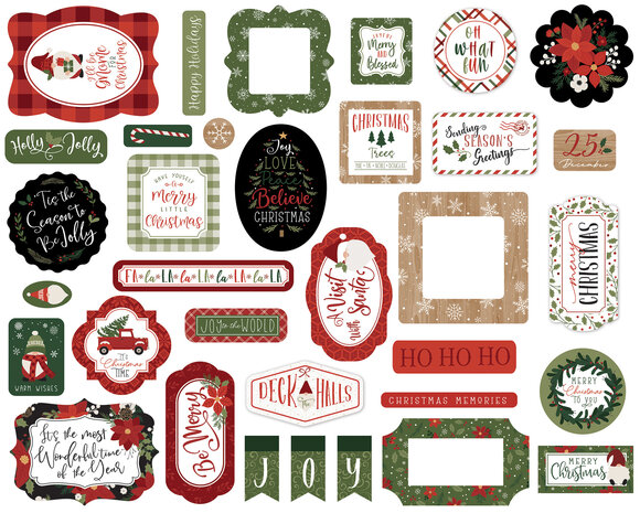 Echo Park Gnome For Christmas Ephemera (GFC290024) (OUTLET)