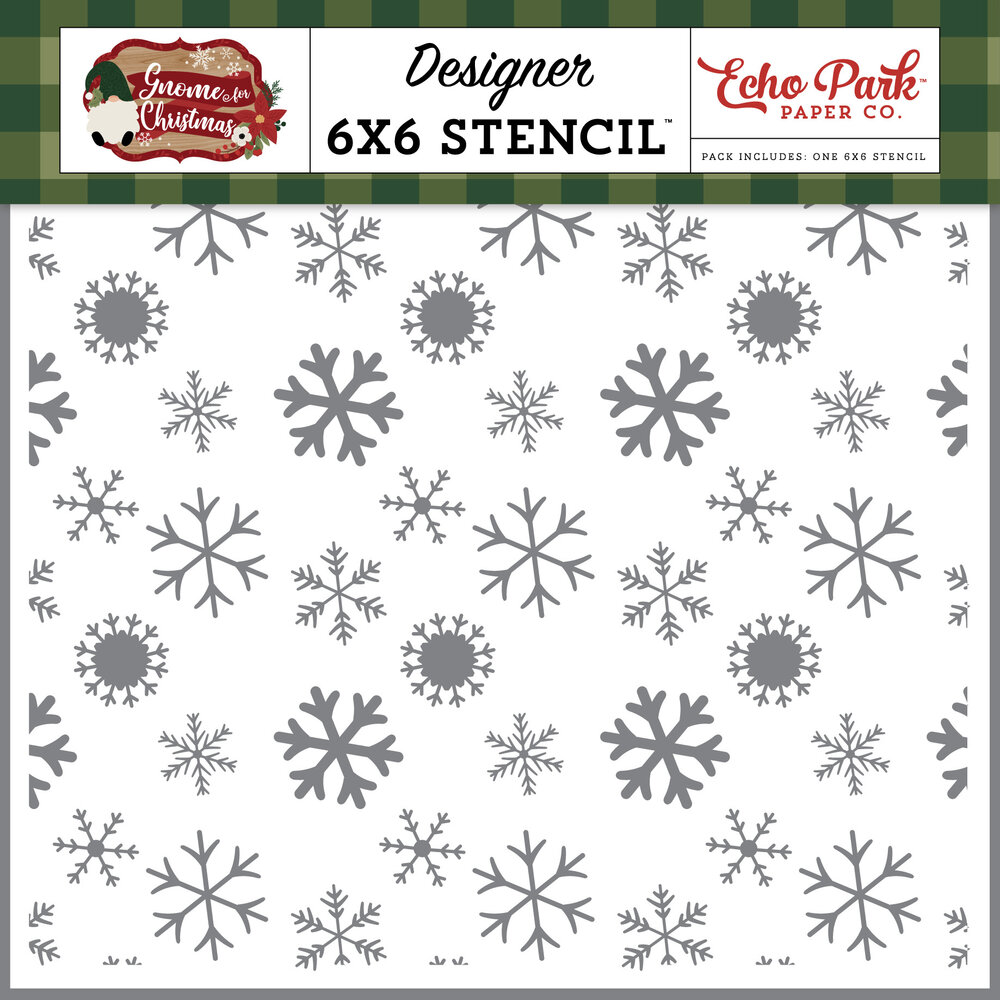 Echo Park Snow Globe Stencil (GFC290033) (OUTLET)