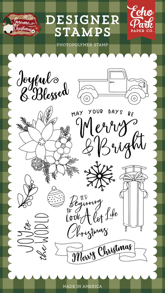 Echo Park Joyful And Blessed Clear Stamps (GFC290046) (OUTLET)