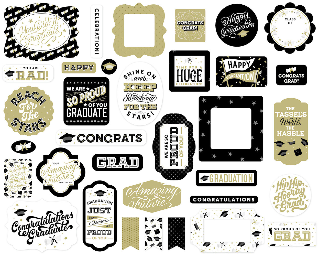 Echo Park Graduation Ephemera (GR298024) (OUTLET)