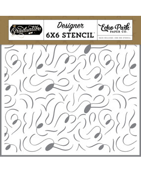 Echo Park Celebration Swirls Designer Stencil (GR298033) (OUTLET)