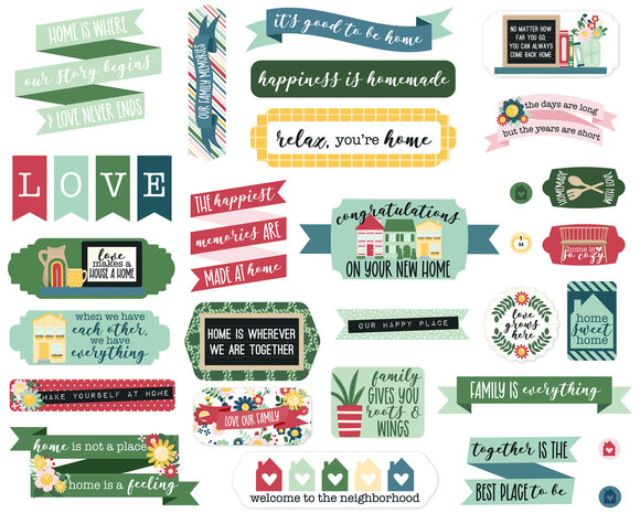 Echo Park Good To Be Home Titles & Phrases (GTH336032) (OUTLET)