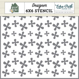 Echo Park Homey Floral Stencil (GTH336035) (OUTLET)