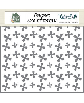 Echo Park Homey Floral Stencil (GTH336035) (OUTLET)