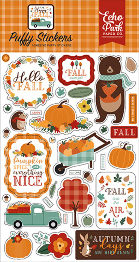 Echo Park Happy Fall Puffy Stickers (HAP219066) (OUTLET)