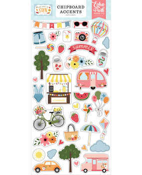 Echo Park Here Comes The Sun Chipboard Accents (HCTS311021) (OUTLET)