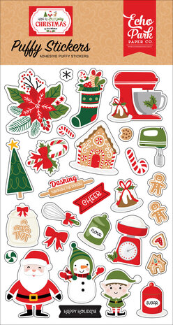 Echo Park Have A Holly Jolly Christmas Puffy Stickers (HJC331066) (OUTLET)