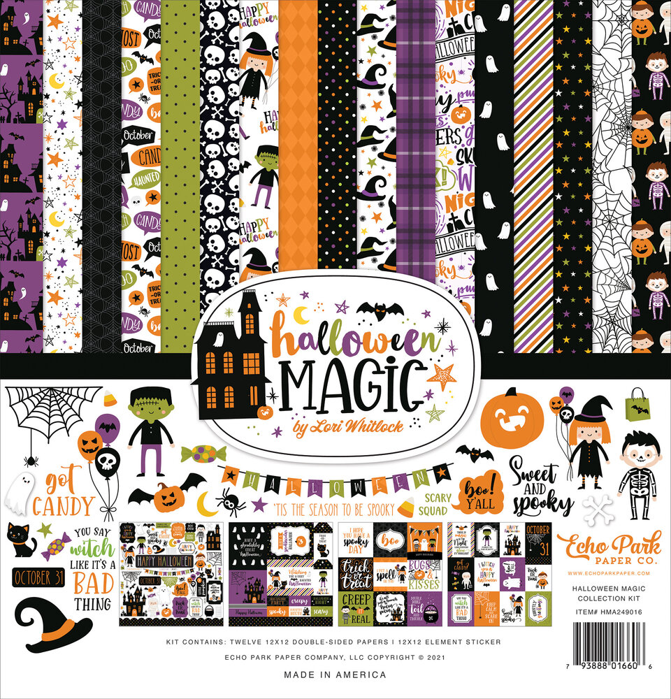 Echo Park Halloween Magic 12x12 Inch Collection Kit (HMA249016) (OUTLET)