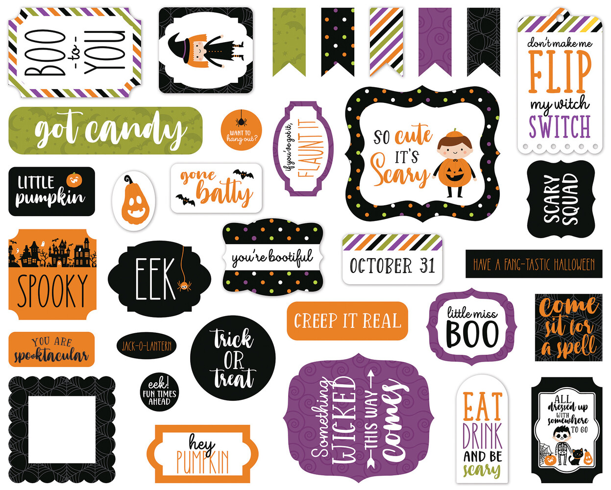 Echo Park Halloween Magic Ephemera (HMA249024) (OUTLET)