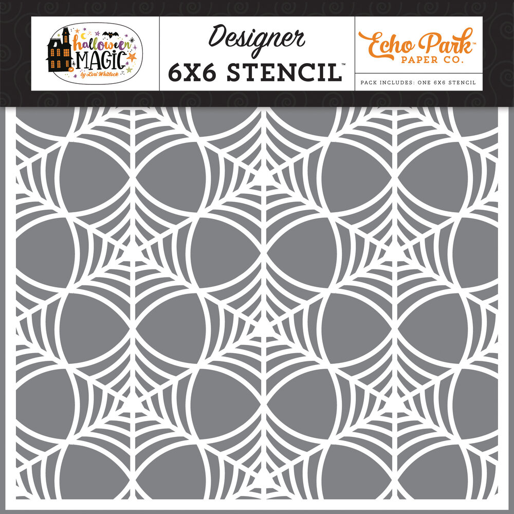 Echo Park Spooky Spiderweb Stencil (HMA249033) (OUTLET)