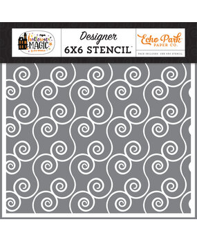 Echo Park Spell Swirl Stencil (HMA249034) (OUTLET)