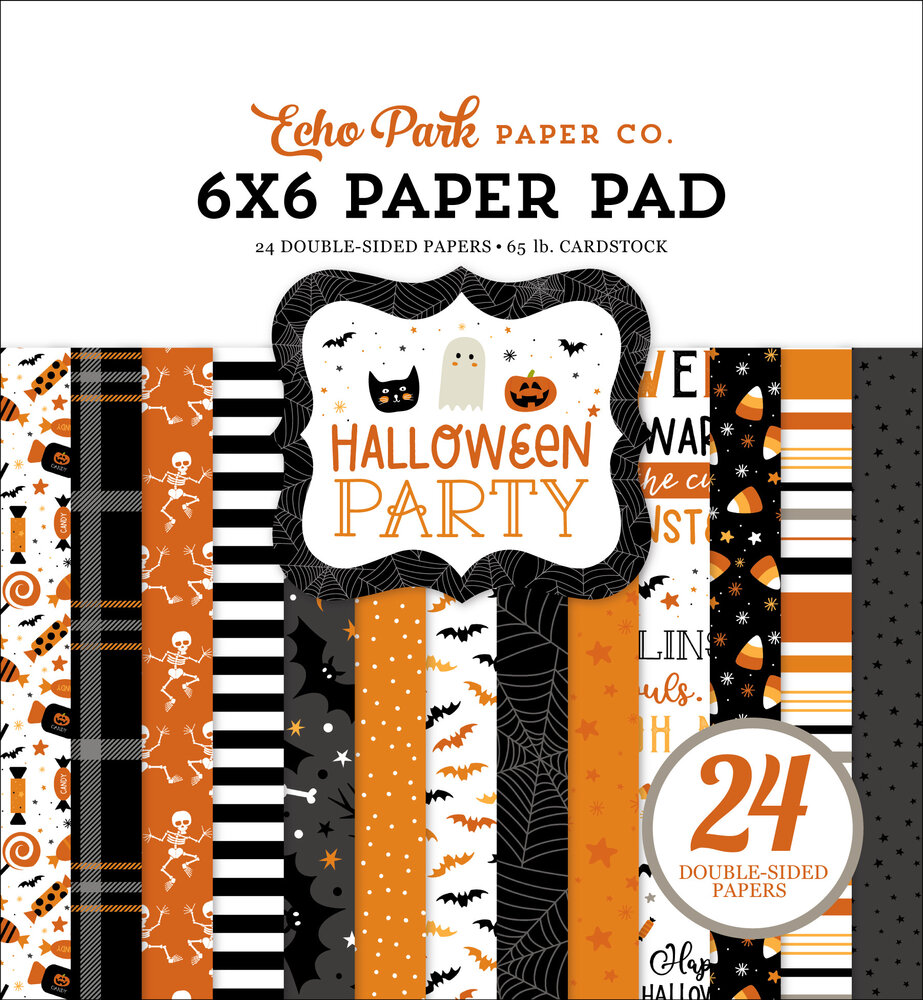 Echo Park Halloween Party 6x6 Inch Paper Pad (HP250023) (OUTLET)