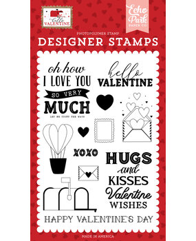 Echo Park Hello Valentine Clear Stamps (HV261040) (OUTLET)