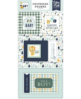 Echo Park It's A Boy Chipboard Frames (IAB278065) (OUTLET)