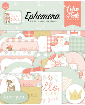 Echo Park It's A Girl Ephemera (IAG277024) (OUTLET)