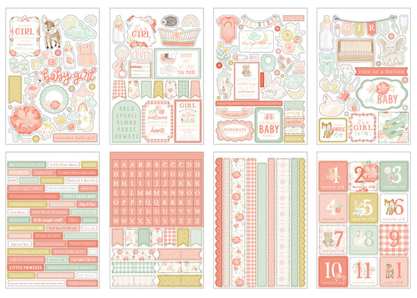 Echo Park It's A Girl Sticker Book (IAG277029) (OUTLET)