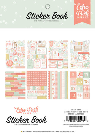 Echo Park It's A Girl Sticker Book (IAG277029) (OUTLET)