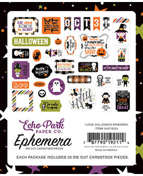 Echo Park I Love Halloween Ephemera (ILH218024) (OUTLET)