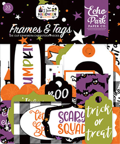 Echo Park I Love Halloween Frames & Tags (ILH218025) (OUTLET)