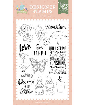 Echo Park Happiness Blooms Designer Stamps (IST299044) (OUTLET)