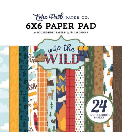 Echo Park Into The Wild 6x6 Inch Paper Pad (ITW375023) (OUTLET)
