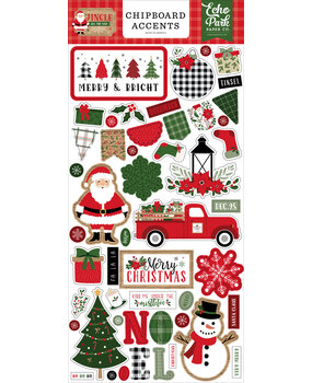 Echo Park Jingle All The Way Chipboard Accents (JIN252021) (OUTLET)