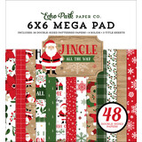 Echo Park Jingle All The Way 6x6 Inch Cardmakers Mega Pad (JIN252031) (OUTLET)
