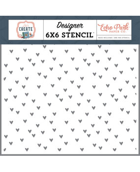 Echo Park Made With Love Stencil (LC283033) (OUTLET)