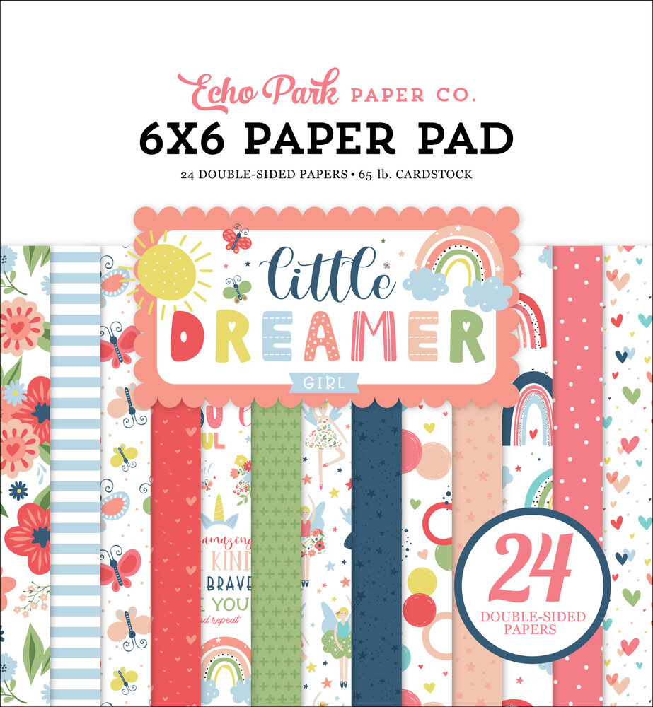 Echo Park Little Dreamer Girl 6x6 Inch Paper Pad (LD237023) (OUTLET)