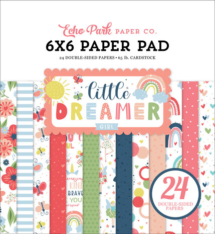 Echo Park Little Dreamer Girl 6x6 Inch Paper Pad (LD237023) (OUTLET)