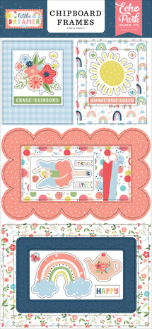 Echo Park Little Dreamer Girl Chipboard Frames (LD237065) (OUTLET)