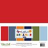 Echo Park Little Dreamer Boy 12x12 Inch Coordinating Solids Paper Pack (LDB238015) (OUTLET)