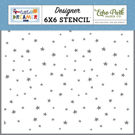 Echo Park Explore Stars 6x6 Inch Stencil (LDB238033) (OUTLET)