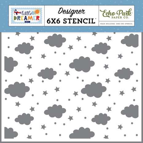 Echo Park Take Flight 6x6 Inch Stencil (LDB238034) (OUTLET)