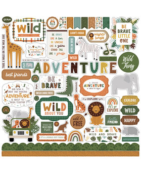 Echo Park Little Explorer Element Sticker (LE320014) (OUTLET)