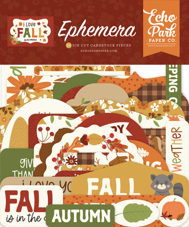 Echo Park I Love Fall Ephemera (LFA225024) (OUTLET)