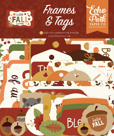 Echo Park I Love Fall Frames & Tags (LFA225025) (OUTLET)