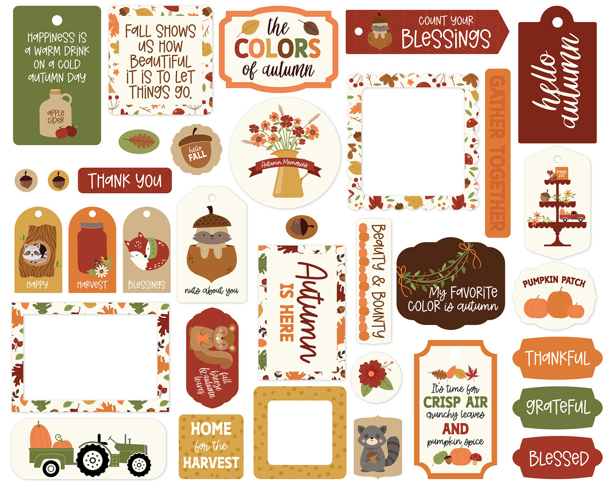 Echo Park I Love Fall Frames & Tags (LFA225025) (OUTLET)