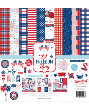 Echo Park Let Freedom Ring 12x12 Inch Collection Kit (LFR275016) (OUTLET)