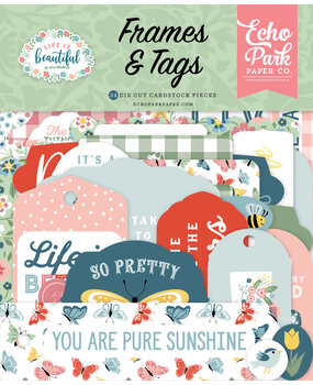 Echo Park Life Is Beautiful Frames & Tags (LIB309025) (OUTLET)