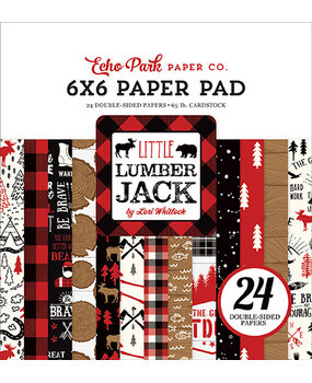 Echo Park Little Lumberjack 6x6 Inch Paper Pad (LL195023) (OUTLET)