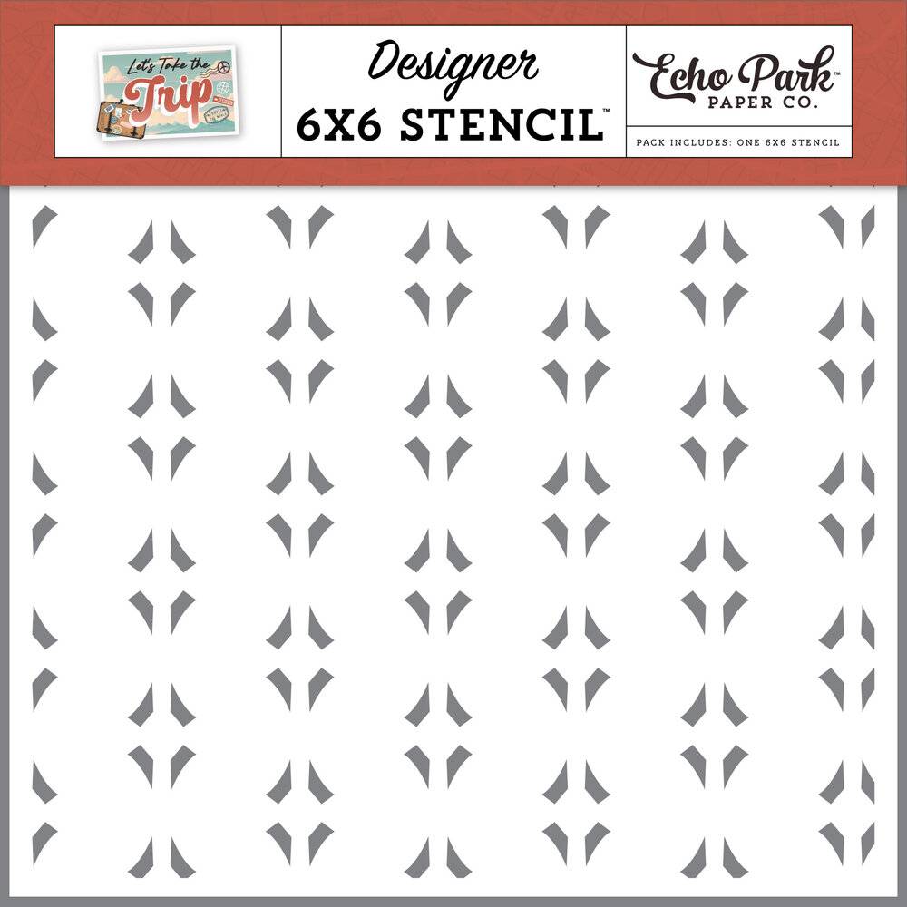 Echo Park Let's Go Geometric Stencil (LTT364034) (OUTLET)