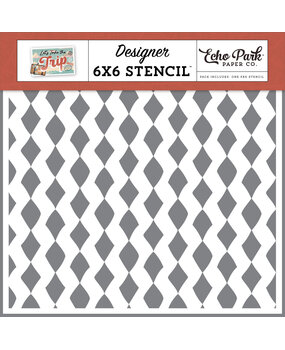Echo Park Destination Diamonds Stencil (LTT364036) (OUTLET)