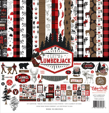 Echo Park Let's Lumberjack 12x12 Inch Collection Kit (LU225016) (OUTLET)
