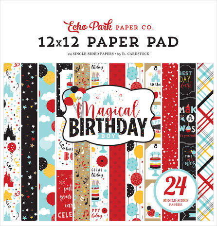 Echo Park Magical Birthday Boy 12X12 Inch Paper Pad (MBB232030) (OUTLET)